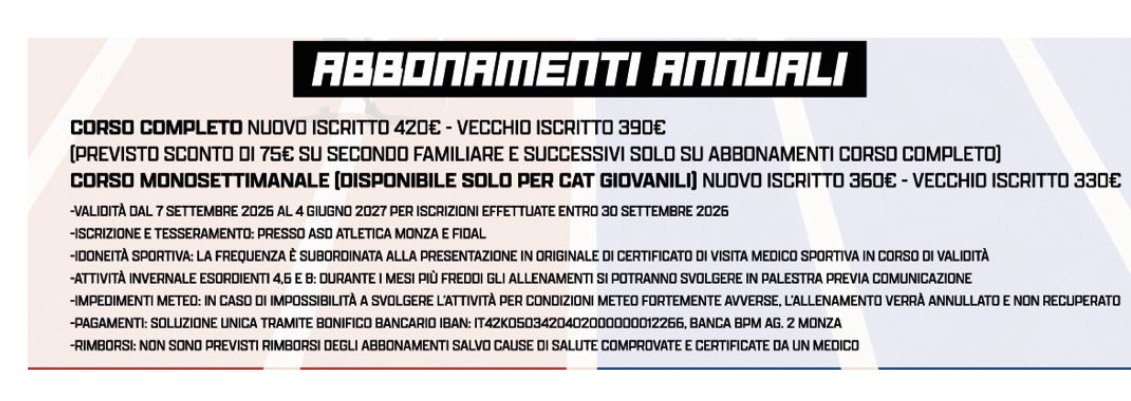 programma degli allenamenti costi